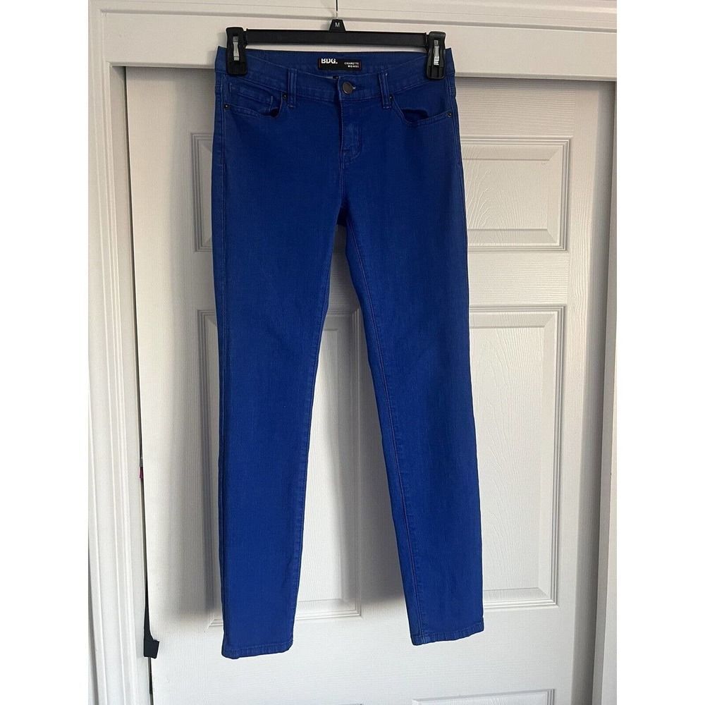 BDG Urban Outfitters Women's Sz 27x30 Blue Twill Midrise Cigarette Jean Stretch